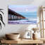 Plein lune au-dessus de Scripps Pier-2057280324