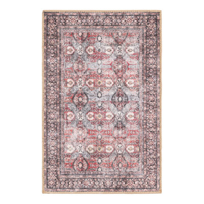 Mckellum Performance Chenille Floral Indoor Rug