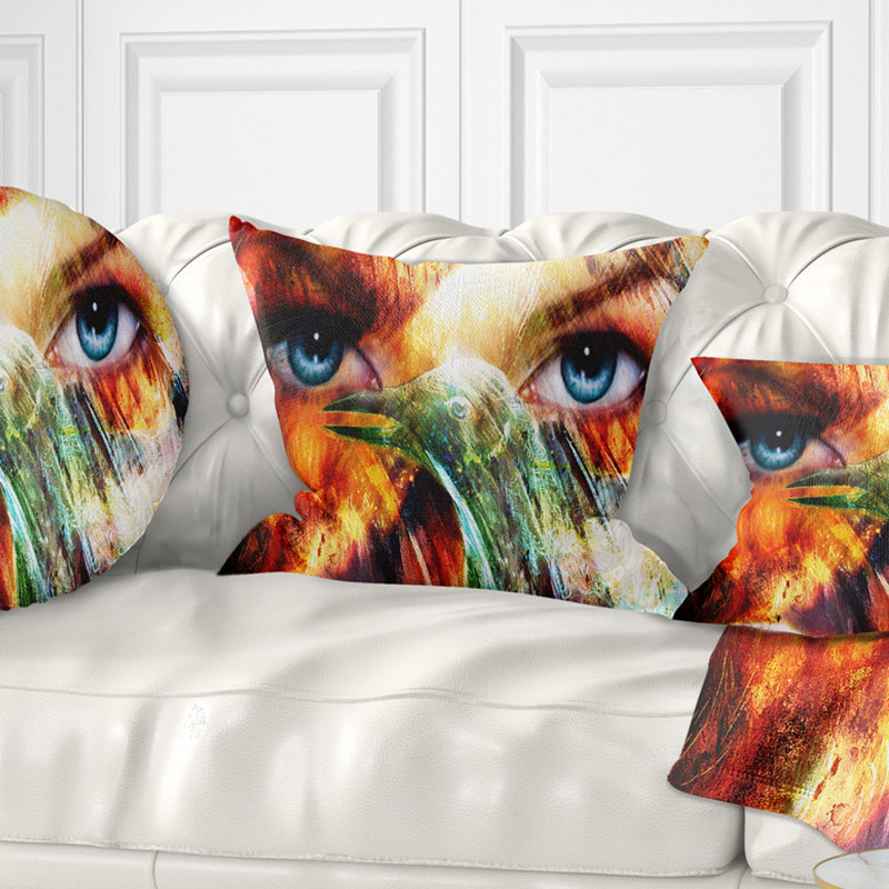 Coussin Portrait, 18 po x 18 po, Carré