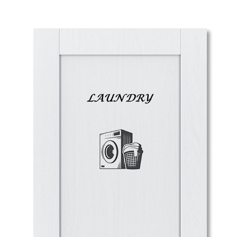 Laundry Plaque Wall Decal