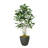 60'' Faux Fiddle Leaf Fig Tree in Metal Planter