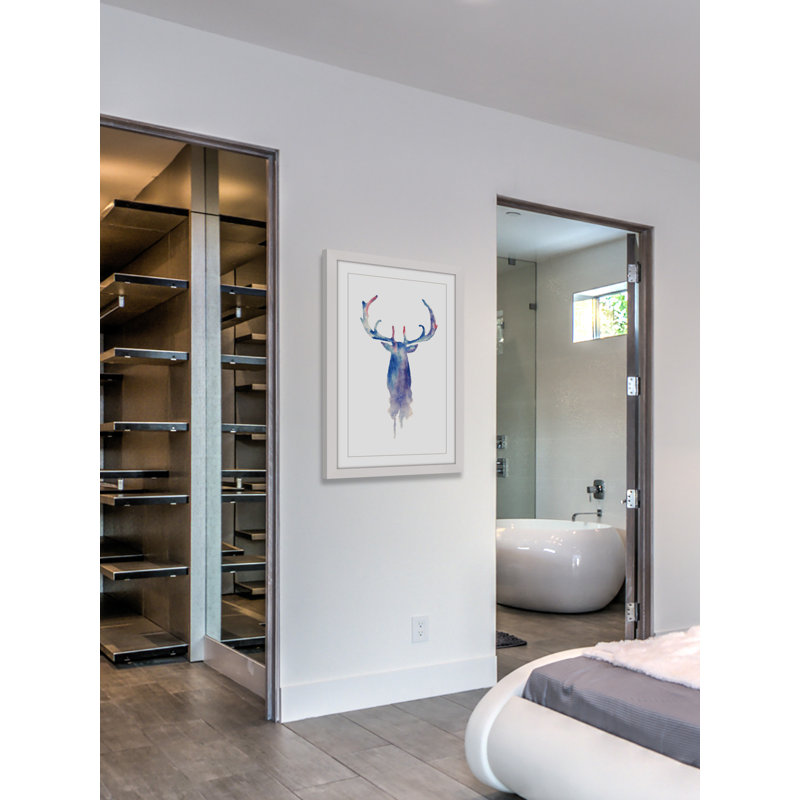 Moose Paint - Single Picture Frame Print, 91cm H x 61cm W x 3.81cm D