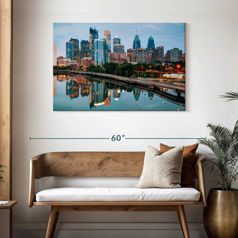 Ravi Philadelphia Riverbank, 30" H x 45" W