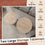 Solid Wood Top End Table-1940089190
