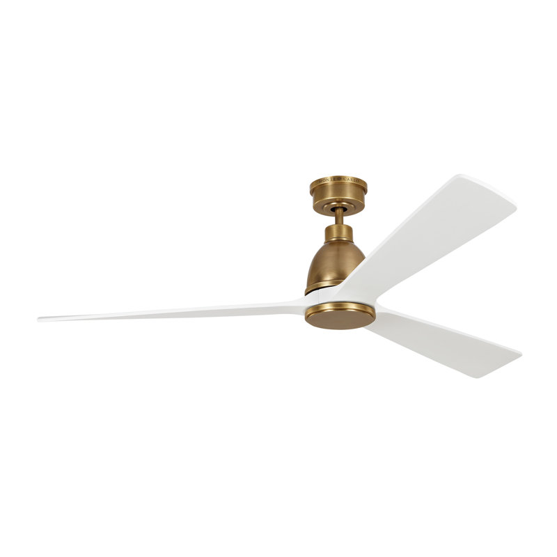 Ceiling Fan with LED Lights, Hand Rubbed Gold