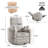 Elegant Swivel Rocker Power Recliner With Customizable Cushions For Maximum Comfort-197758421