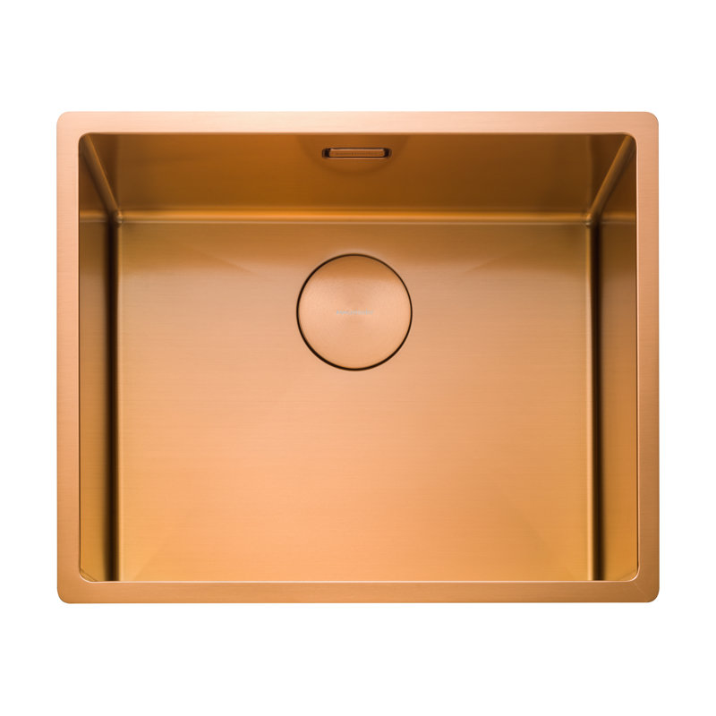 Single Bowl Undermount/Inset Kitchen Sink, Copper