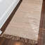 Tapis naturel tressé à la main à motif géométrique-73901553