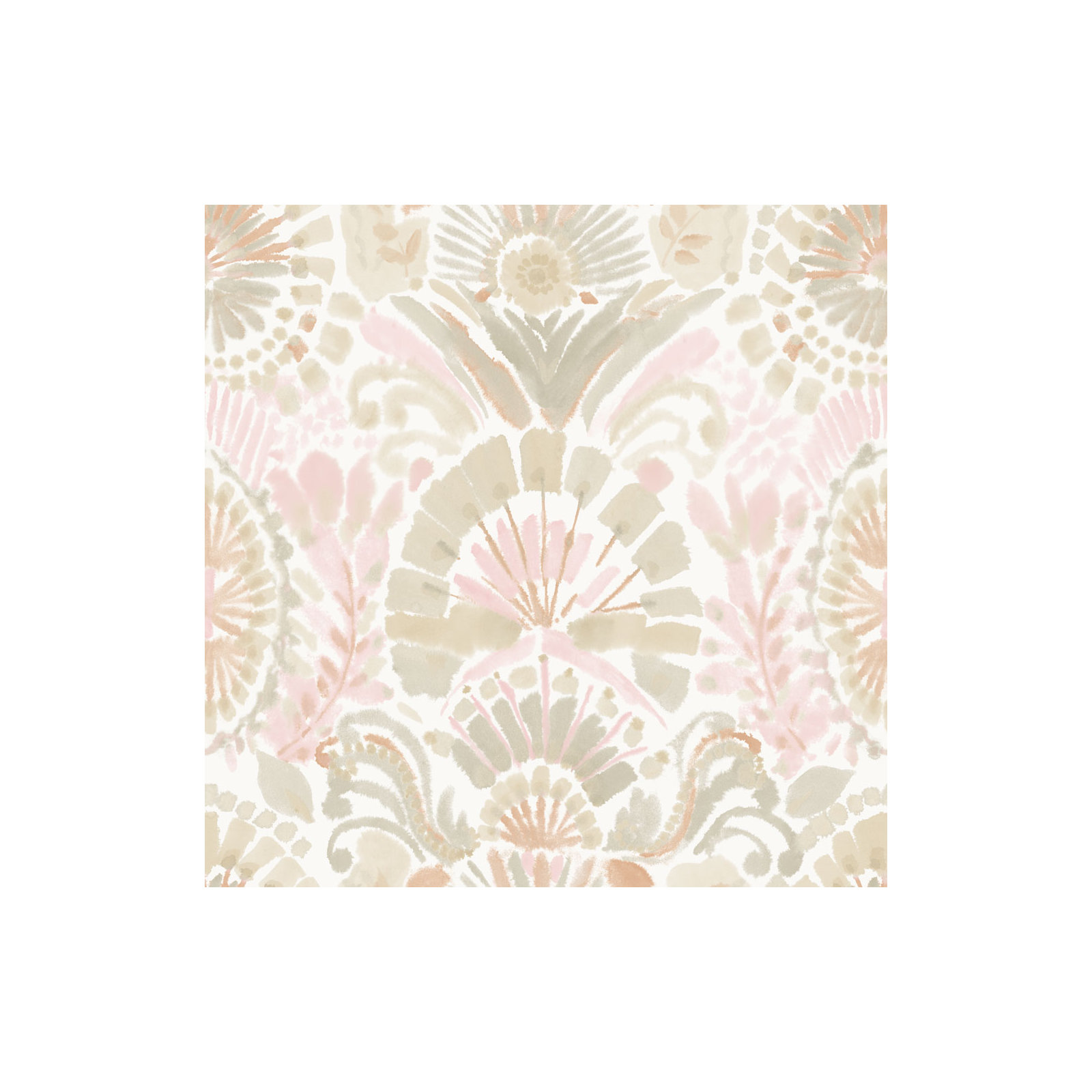 Bohemia Peel and Stick Wallpaper, Wandering Rose, 16.5" L x 20.5" W