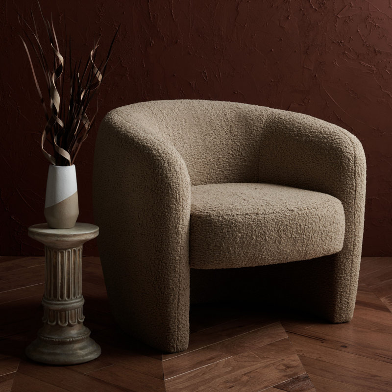 Fauteuil Solace, Sherpa brun clair