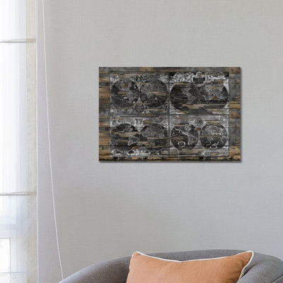 Historical Maps by Diego Tirigall - Wrapped Canvas Gallery-Wrapped Canvas Giclée