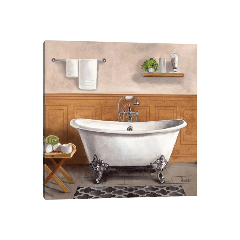 Serene Bath I by Bannarot - Wrapped Canvas Print, 30.48 cm H x 30.48 cm W