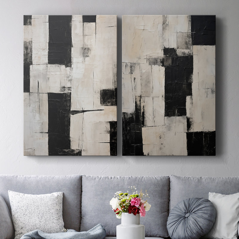 ABSTRACT Series CCCLVIII-Premium Gallery Wrapped Canvas -Ready to Hang, 60" H x 80" W