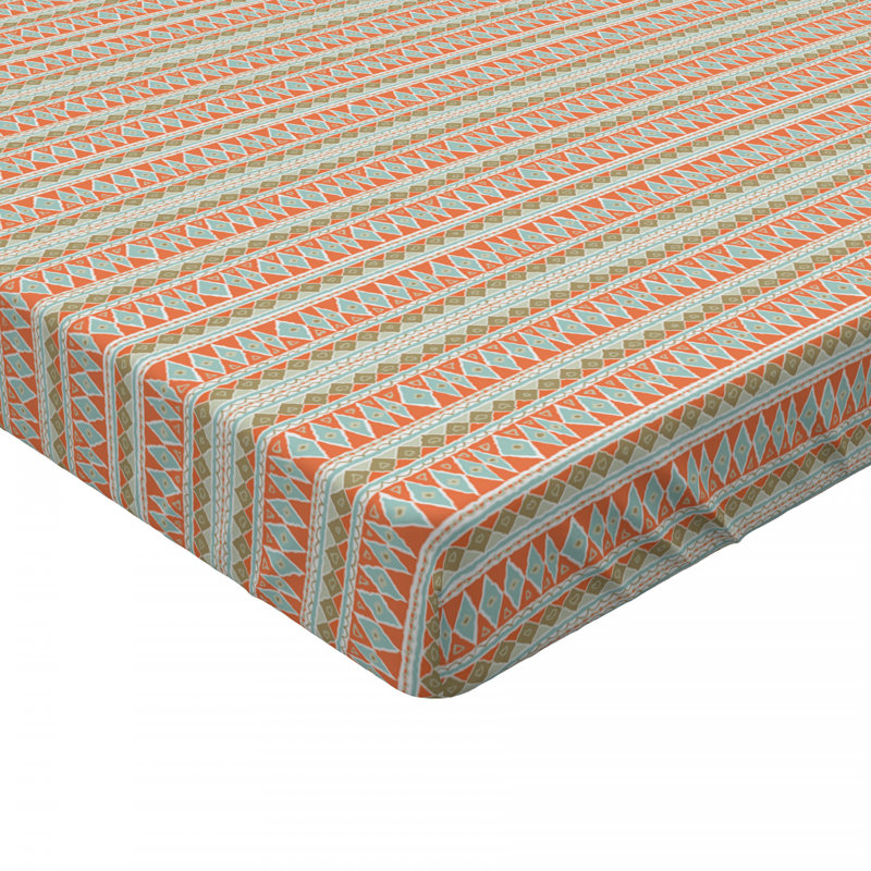 Microfiber Abstract Fitted Sheet, Queen Fitted Sheet