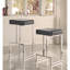 Tabouret de bar rembourré en chrome-1855508516