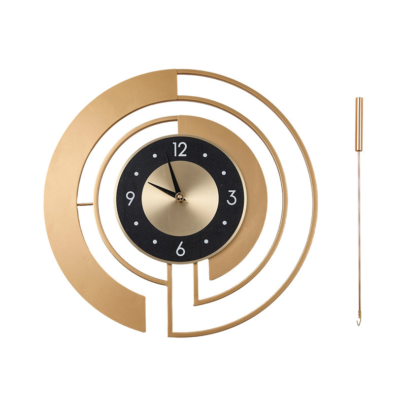 18Inch Modern Decorative Non-Ticking Wall Clock with Pendulum
