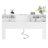 Modern Wooden Bookcase Headboard with LED Light and Charging Station - Queen-808041314-808041315