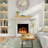 Fireplace Mantel,48" Wood Floating Fireplace Shelves,Wall Mounted Wooden Display Shelving,Handcrafted Wood Brack,Natural Mantels Over Fireplace,48" X 8" X 3"-Clear Varnished Natural Wood-121418357-121418349
