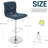 Brage Living Tufted Fabric Bar Stool Set Of 2, Adjustable Swivel Counter Height Barstool With Back, Upholstered Armless Airlift Bar Chair For Kitchen Dining Cafe-1487927759-1487927749-1487927750