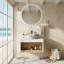 Meuble-lavabo mural 24 po avec lavabo en céramique et compartiments de rangement ouverts-131427389-131427393