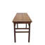 Console de 62 po de long brun antique