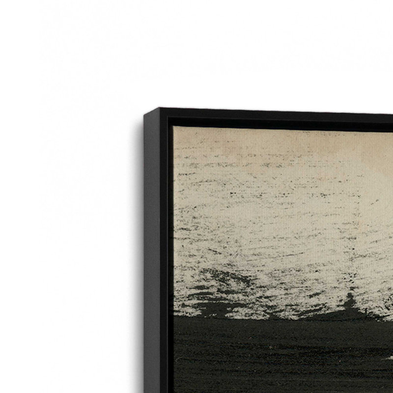 «Burnt Ochre Echoes III», H 18,75 po x l 12,75 po, Noir satiné