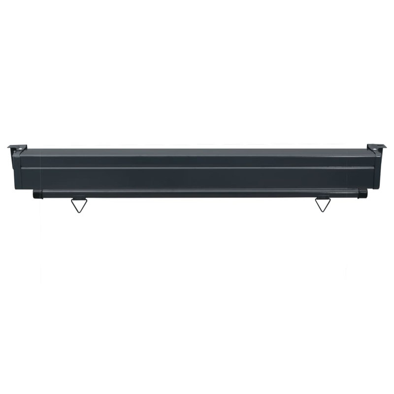 Dakota Fields 140cm W x 0cm D Fabric Black Cover Motorised Retractable Side Awning, Brown