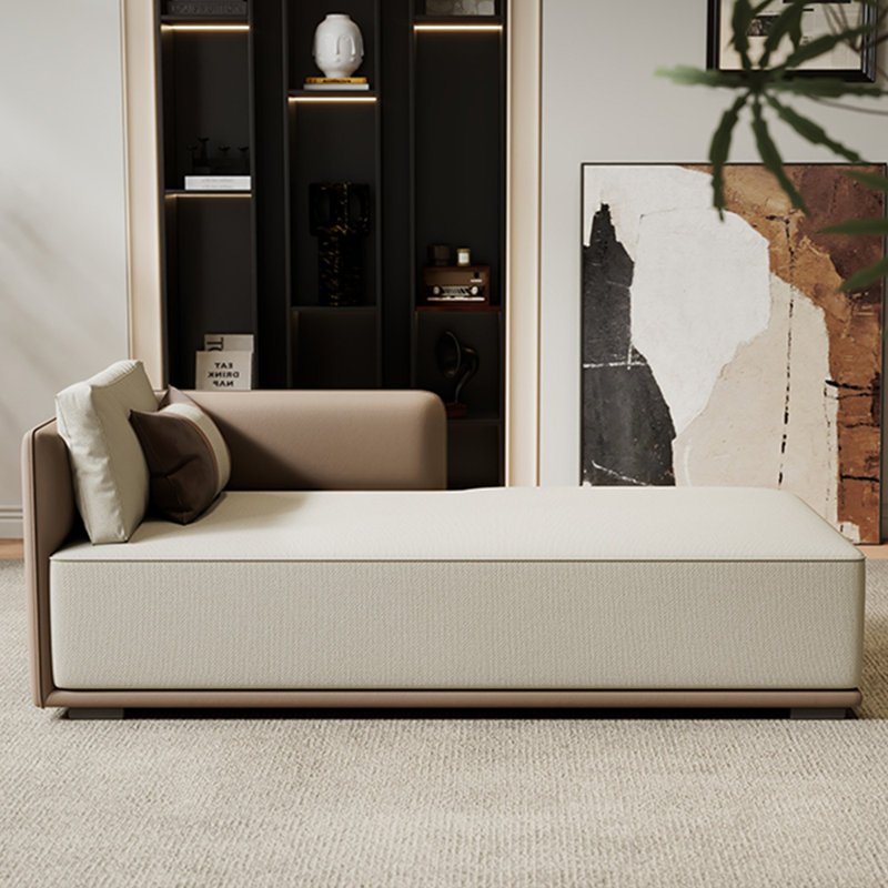Chaises longues Modern, Orienté à gauche (vu de face), Beige