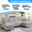 5 Seater Chenille Sectional-135101071