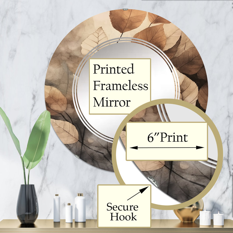 Miroir mural Palmers, 32 po x 32 po