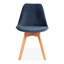 4 Abernethy Velvet Upholstered Dining Chair with Beech Style Legs-927319210