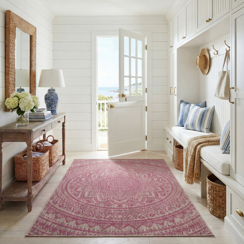 Tapis d'intérieur / extérieur Amedee Performance, Rectangle 5 pi 3 po x 7 pi 7 po