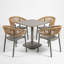 4 -Person Steel Dining Set