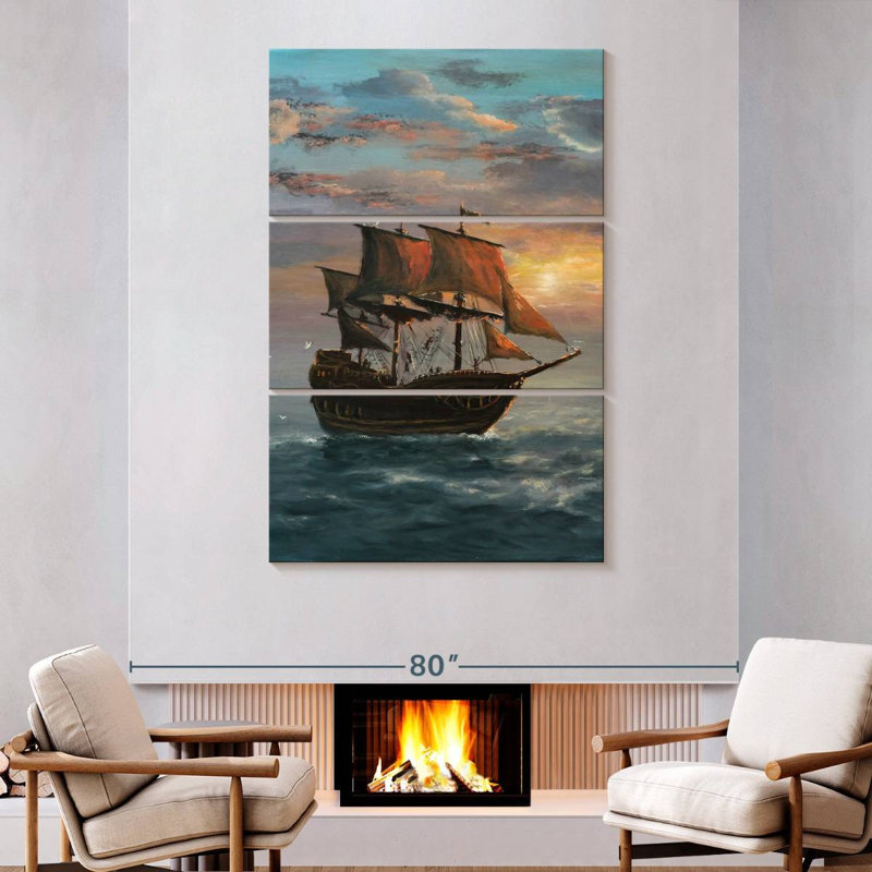 Slave Ship, 74" H x 48" W