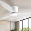 Ventilateur de plafond encastré à intensité variable de 42 po / 52 po avec lumières DEL et télécommande Jamarreon-1410740598