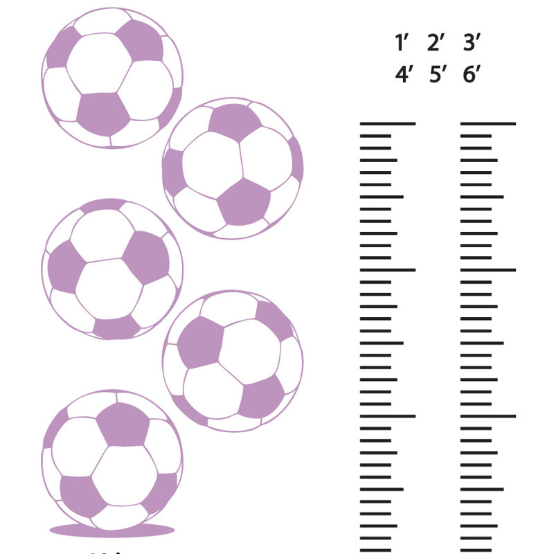 Sports Non-Wall Damaging Wall Decal, Lilac
