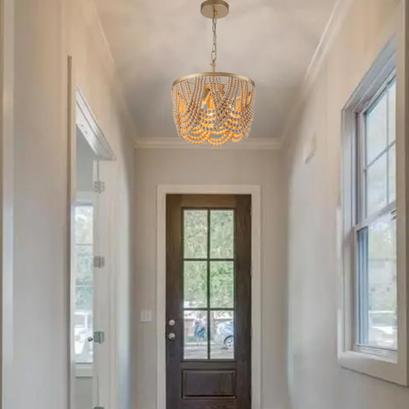 Chyleen 3 - Light Dimmable Novelty Chandelier, Gold