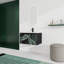 Meuble-lavabo mural sophistiqué avec lavabo en céramique de qualité supérieure et armoire élégante