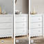 Commode double 6 tiroirs l 60,75 "Patricia