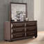 Commode 6 tiroirs avec miroir Brookline-101066641