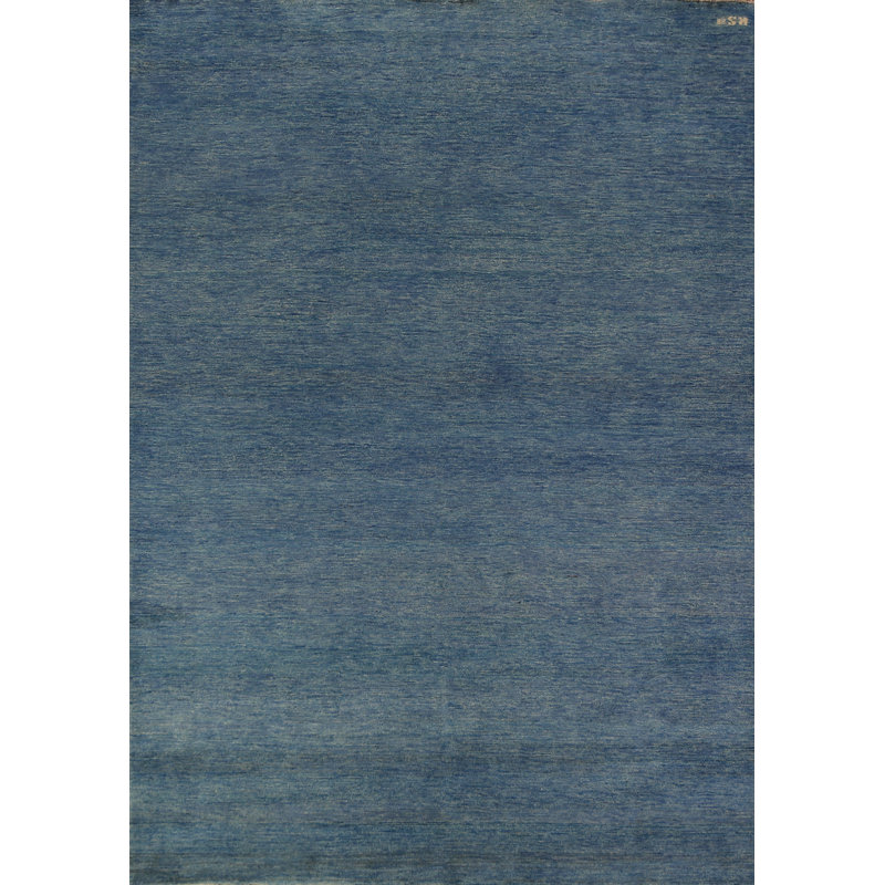 Tapis oriental moderne bleu Gabbeh 7 x 10
