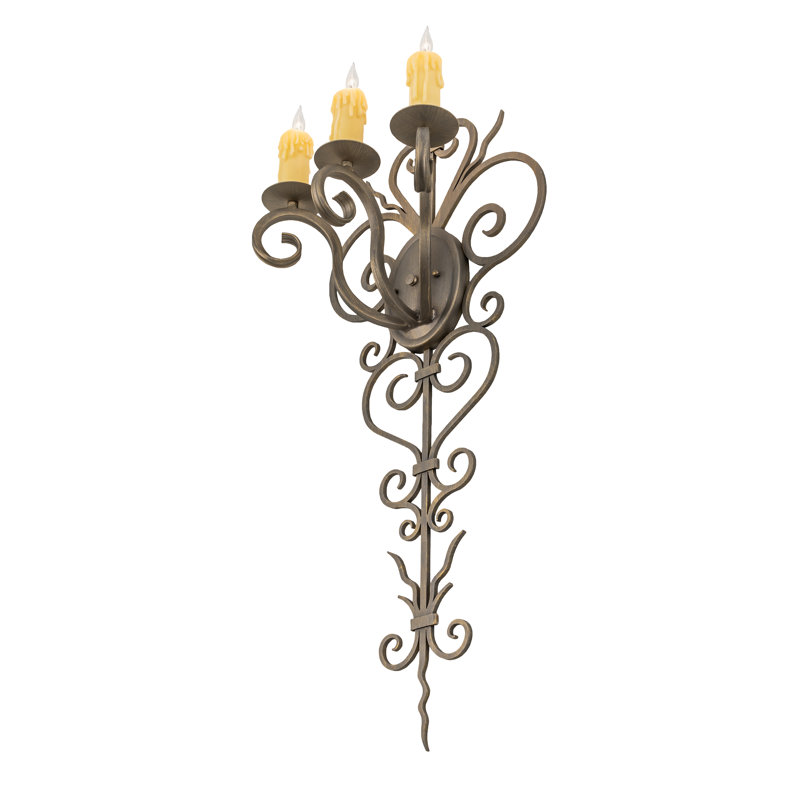 Kenna 3 - Light Candle Wall Light