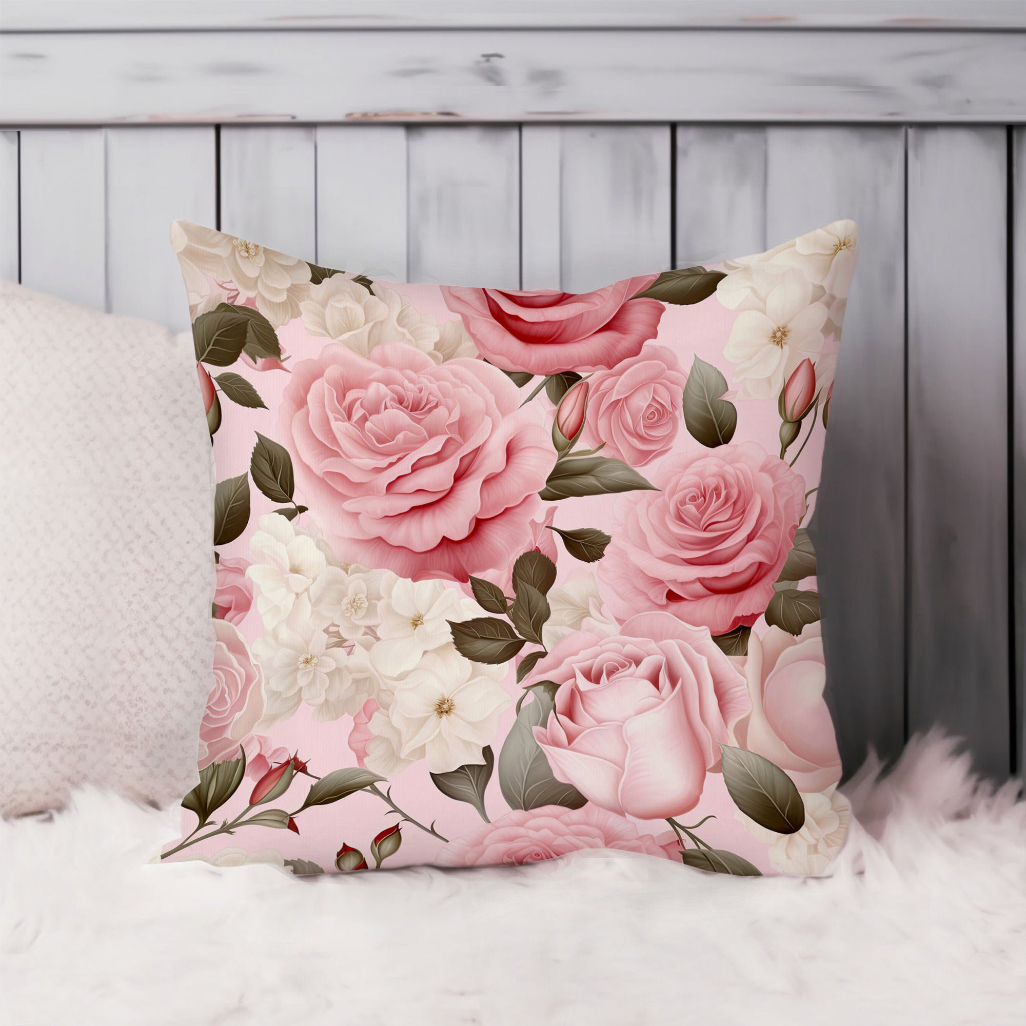 Ethan Taylor Floral Muted Pink Roses IX Glam Flowers | Wayfair