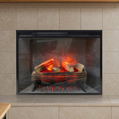 Electric Smart Fireplace with Heat
