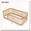 Structure de lit en bois avec clôture-1713493522