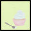 Cupcake With Spoon Print by Katy Montica-995879482-995879477
