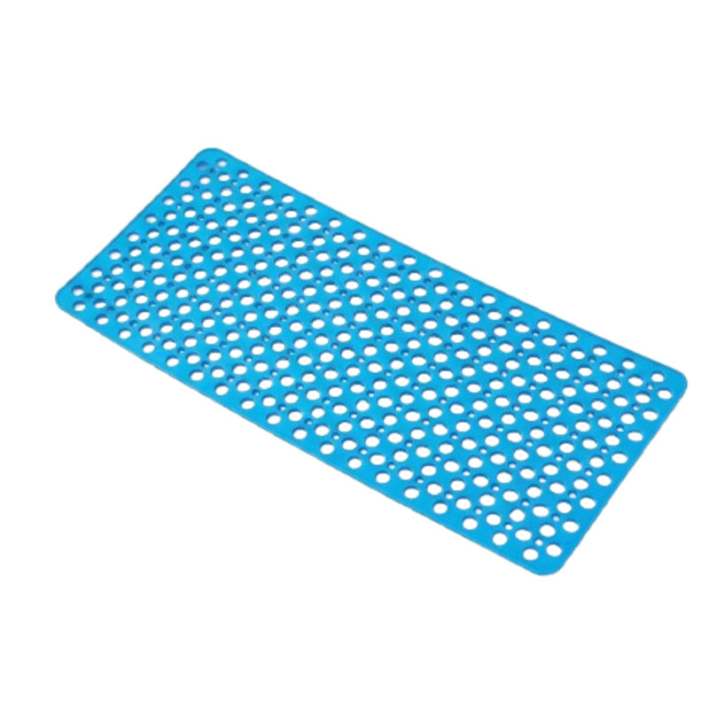 Tapis de bain antidérapant en tpe bleu lac 30 x 17 po