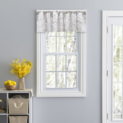 Miyisha Cotton Paisley Tailored Window Valance