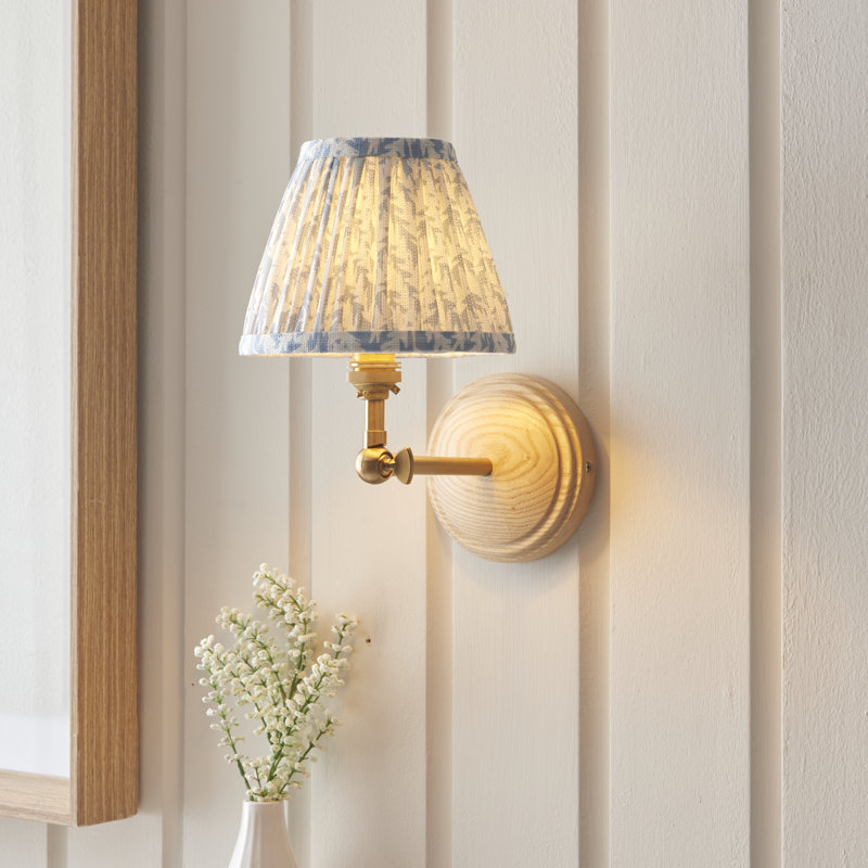 Wood Wing Armed Sconce