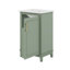 Modern Compact Bathroom Vanity Cabinet For Small Spaces, Stylish Storage With Ceramic Basin